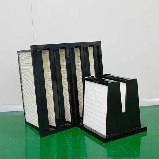 Pig Farming House Equipment V Bank F7 F8 ABS Frame V Cell Air Dust Filter 