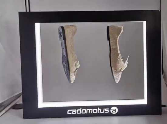 360 Girando Logotipo Personalizado Levitação Magnética Sapatos Flutuantes Garrafa Expositores para Loja de Sapatos