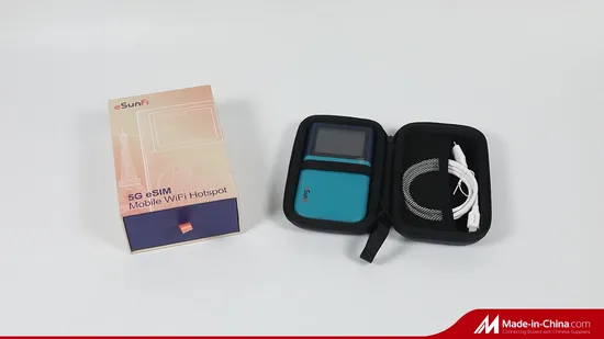 Roteador WiFi portátil de bolso sem fio 5g Esim WiFi6 de banda dupla com suporte para dados 4G 5g para viajantes