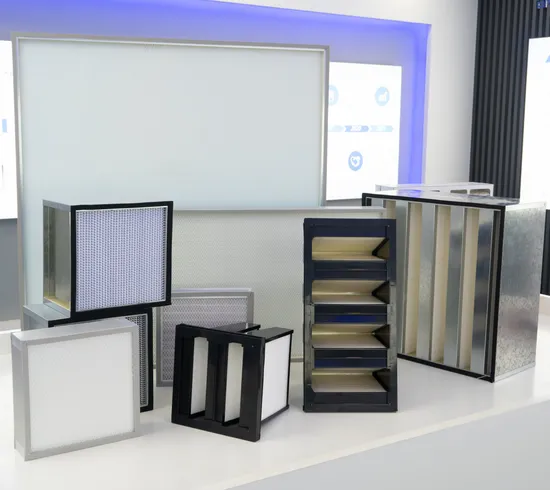 Filtro HEPA de fibra de vidro ultrafina V Bank Filtro de ar V